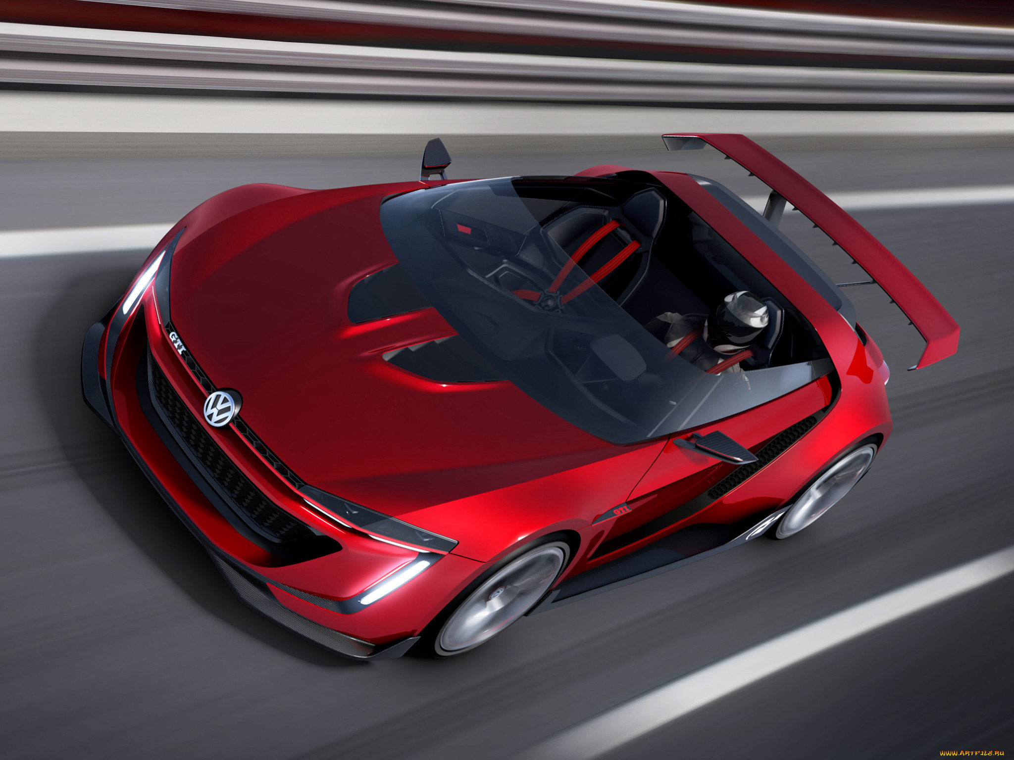 , volkswagen, gti, roadster, vision, gran, turismo, 2014, 